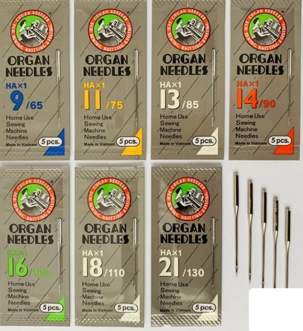 سوزن چرخ خیاطی ارگان سوزن چرخ خیاطی بسته 5 عددی شماره 9 - تصویر 1